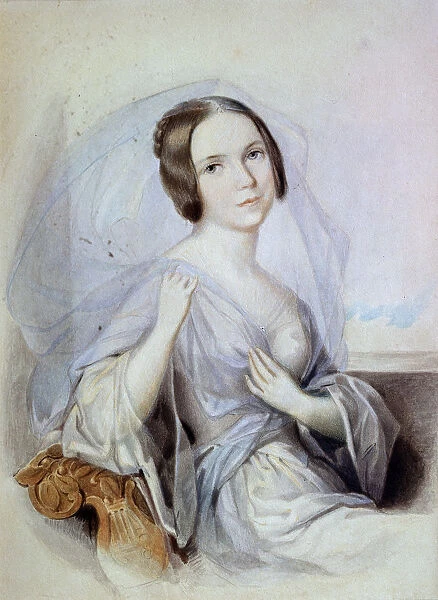 Portrait of the singer Henriette Gertrude Sontag, 19th century. Artist: Johann Nepomuk Ender