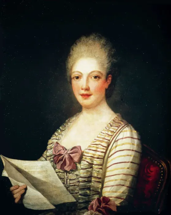 Framed Print : Portrait of the singer Lucrezia Agujari (1747-1783). Creator: Ferrari, Pietro Melchiorre (1735-1787) Framed Print : Portrait of the singer Lucrezia Agujari (1747-1783). Creator: Ferrari, Pietro Melchiorre (1735-1787)