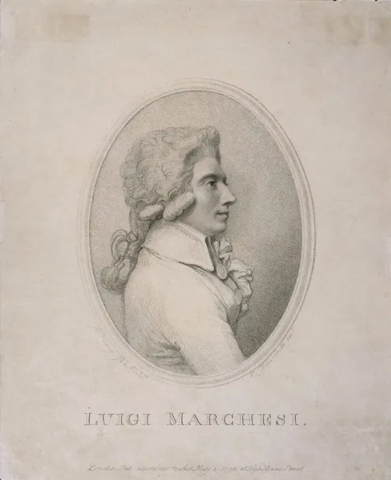 Framed Print : Portrait of the singer Luigi Marchesi (1754-1829), 1790 Framed Print : Portrait of the singer Luigi Marchesi (1754-1829), 1790