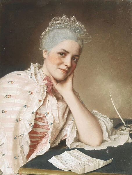 Portrait of the singer Mademoiselle Louise Jacquet, c. 1750. Artist: Liotard, Jean-Etienne (1702-1789)