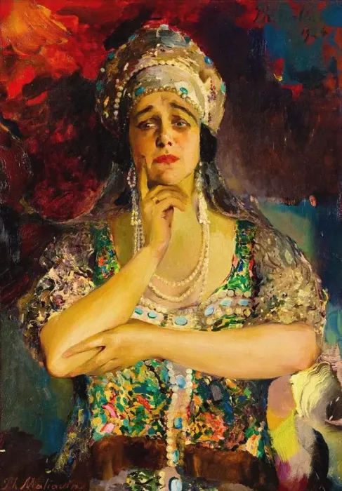 Framed Print : Portrait of the Singer Nadezhda Plevitskaya, 1924. Artist: Malyavin, Filipp Andreyevich (1869-1940) Framed Print : Portrait of the Singer Nadezhda Plevitskaya, 1924. Artist: Malyavin, Filipp Andreyevich (1869-1940)