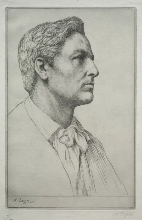 Framed Print : Portrait of Sir Charles Holroyd. Creator: Alphonse Legros (French, 1837-1911) Framed Print : Portrait of Sir Charles Holroyd. Creator: Alphonse Legros (French, 1837-1911)