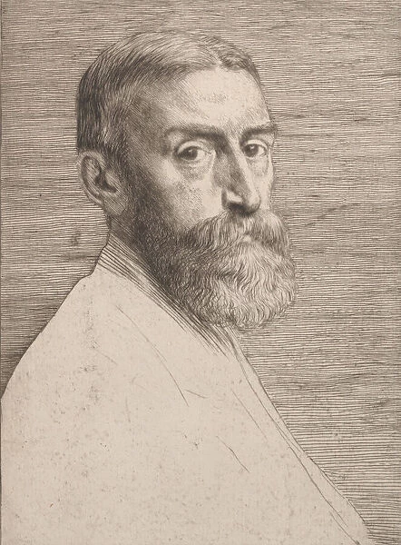 Portrait of Sir Edward John Poynter, 1877. Creator: Alphonse Legros