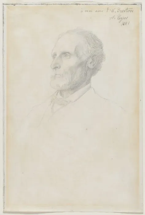 Framed Print : Portrait of Sir Frederick W. Burton, Director of the National Gallery, London, 1881 Framed Print : Portrait of Sir Frederick W. Burton, Director of the National Gallery, London, 1881