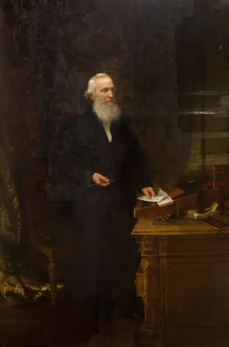 Framed Print : Portrait of Sir Josiah Mason, 1873. Creator: Henry Turner Munns Framed Print : Portrait of Sir Josiah Mason, 1873. Creator: Henry Turner Munns