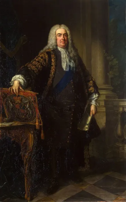 Framed Print : Portrait of Sir Robert Walpole, 1st Earl of Orford, (1676-1745), 1740 Framed Print : Portrait of Sir Robert Walpole, 1st Earl of Orford, (1676-1745), 1740