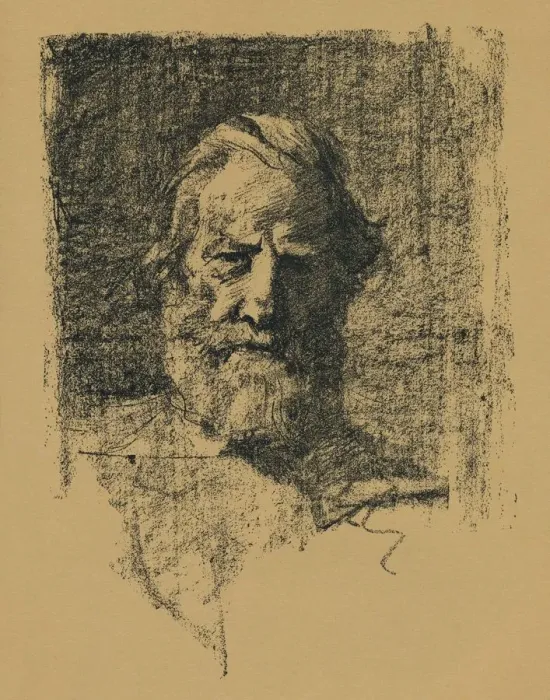 Framed Print : Portrait Sketch, c1895, (1896). Artist: Alfred Hartley Framed Print : Portrait Sketch, c1895, (1896). Artist: Alfred Hartley