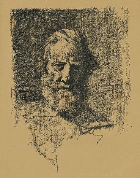 Portrait Sketch, c1895, (1896). Artist: Alfred Hartley