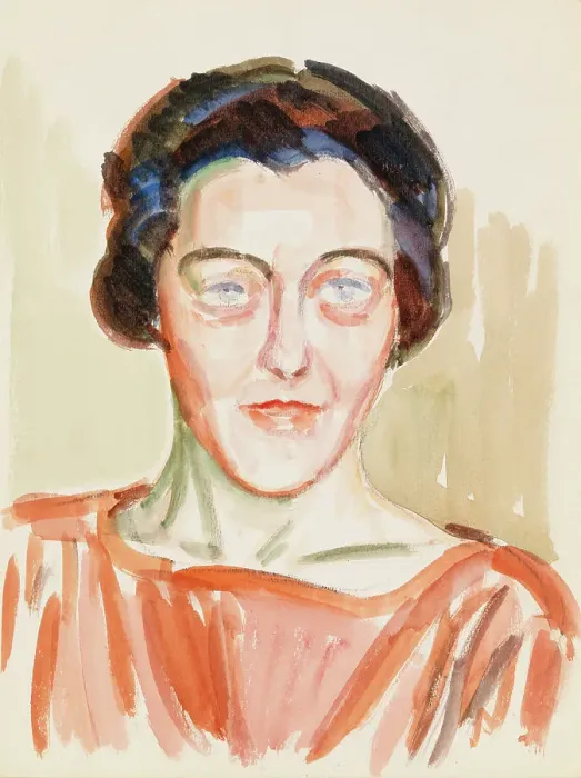 Framed Print : Portrait sketch, c1910s. Creator: Verner Thome Framed Print : Portrait sketch, c1910s. Creator: Verner Thome