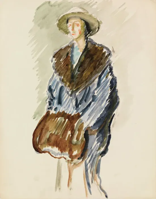 Framed Print : Portrait sketch, c1910s. Creator: Verner Thome Framed Print : Portrait sketch, c1910s. Creator: Verner Thome