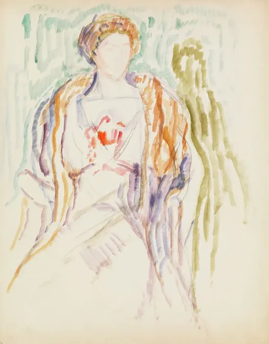Framed Print : Portrait sketch, c1910s. Creator: Verner Thome Framed Print : Portrait sketch, c1910s. Creator: Verner Thome
