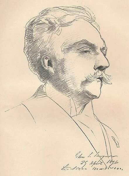 Portrait-Sketch of M. Gabriel Faure, c1889. Artist: John Singer Sargent