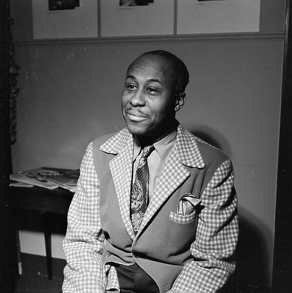 Portrait of Snub Mosley, William P. Gottlieb's office, New York, N.Y. 1946. Creator: William Paul Gottlieb