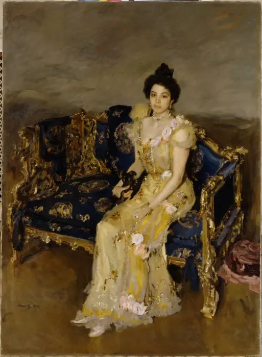 Framed Print : Portrait of Sofia Botkina, 1899. Artist: Serov, Valentin Alexandrovich (1865-1911) Framed Print : Portrait of Sofia Botkina, 1899. Artist: Serov, Valentin Alexandrovich (1865-1911)