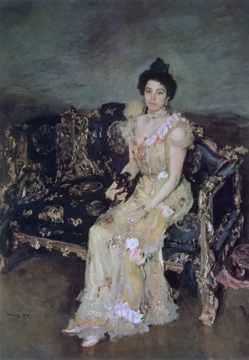 Framed Print : Portrait of Sofia Mikhailovna Botkina, 1899. Artist: Valentin Serov Framed Print : Portrait of Sofia Mikhailovna Botkina, 1899. Artist: Valentin Serov