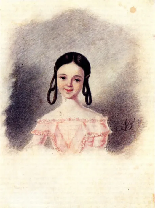 Framed Print : Portrait of Sofia Muravyova, daughter of Decembrist Nikita Muravyov, 1833-1835. Artist: Bestuzhev, Nikolai Alexandrovich (1791-1855) Framed Print : Portrait of Sofia Muravyova, daughter of Decembrist Nikita Muravyov, 1833-1835. Artist: Bestuzhev, Nikolai Alexandrovich (1791-1855)
