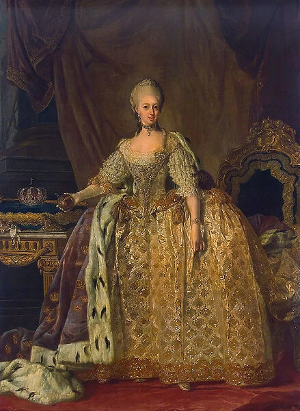 Portrait of Sophia Magdalen of Brandenburg-Kulmbach, (1700-1770), 1773-1776
