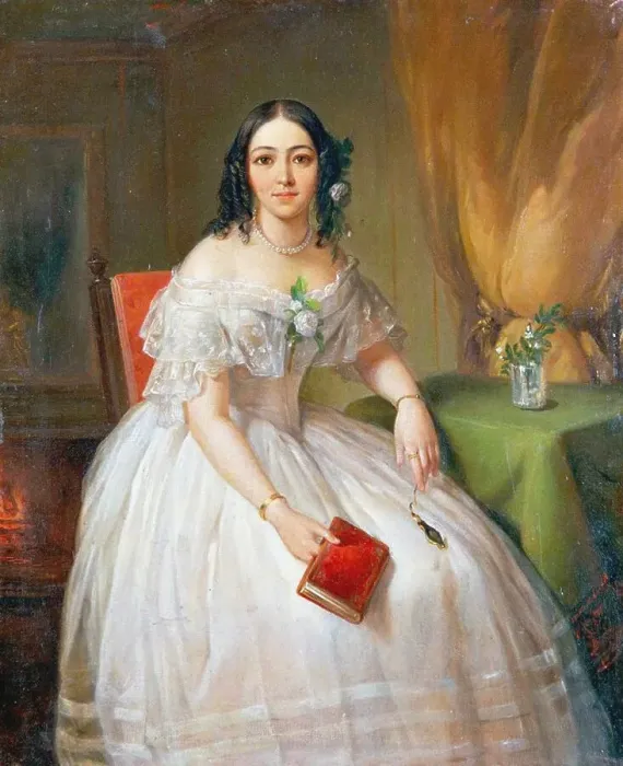 Framed Print : Portrait of Sophia Nikolayevna Karamzina (1802-1856), 1840s Framed Print : Portrait of Sophia Nikolayevna Karamzina (1802-1856), 1840s