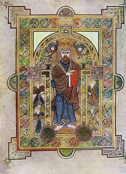Portrait of St Mark or St Luke, 800 AD, (20th century)