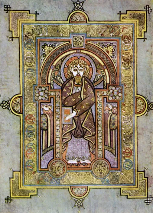 Framed Print : Portrait of St Matthew, 800 AD, (20th century) Framed Print : Portrait of St Matthew, 800 AD, (20th century)
