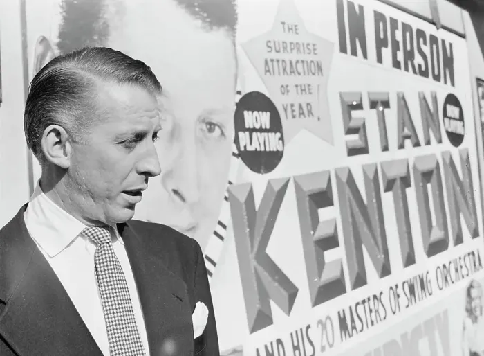 Framed Print : Portrait of Stan Kenton, 1947 or 1948. Creator: William Paul Gottlieb