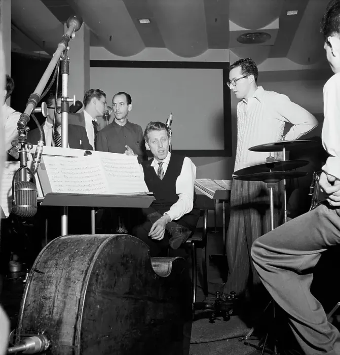 Framed Print : Portrait of Stan Kenton, Pete Rugolo, and Harry Forbes, Capitol studio, ca. Jan. 1947. Creator: William Paul Gottlieb Framed Print : Portrait of Stan Kenton, Pete Rugolo, and Harry Forbes, Capitol studio, ca. Jan. 1947. Creator: William Paul Gottlieb