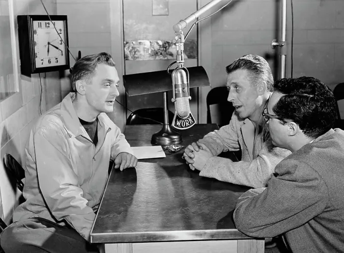 Framed Print : Portrait of Stan Kenton and Pete Rugolo, WORK, 1947 or 1948. Creator: William Paul Gottlieb Framed Print : Portrait of Stan Kenton and Pete Rugolo, WORK, 1947 or 1948. Creator: William Paul Gottlieb