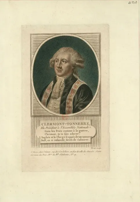 Framed Print : Portrait of Stanislas Marie Adelaide, Comte de Clermont-Tonnerre (1757-1792), c Framed Print : Portrait of Stanislas Marie Adelaide, Comte de Clermont-Tonnerre (1757-1792), c