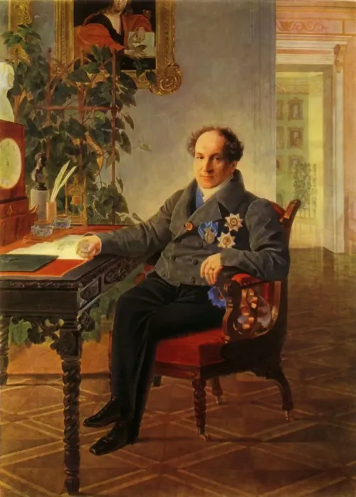 Framed Print : Portrait of the statesman Alexandr Nikolayevich Golitsyn, 1840, (1965). Creator: Karl Briullov Framed Print : Portrait of the statesman Alexandr Nikolayevich Golitsyn, 1840, (1965). Creator: Karl Briullov