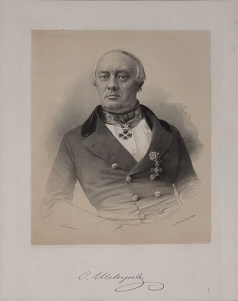 Portrait of Stepan Petrovich Shevyryov (1806-1864), 1855