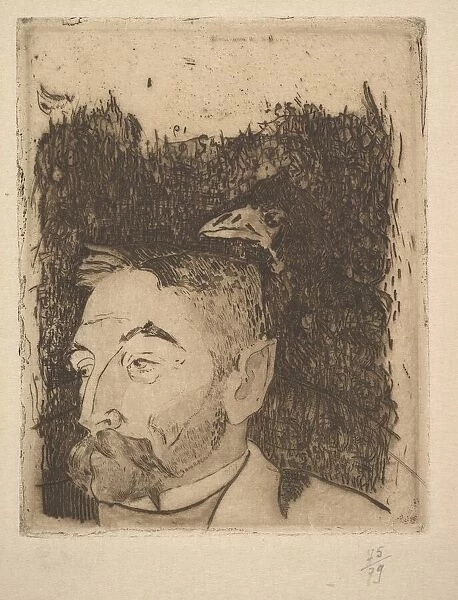 Portrait of Stephane Mallarme, 1891. Creator: Paul Gauguin