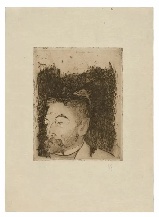 Framed Print : Portrait of Stephane Mallarme, 1891, printed 1919. Creator: Paul Gauguin Framed Print : Portrait of Stephane Mallarme, 1891, printed 1919. Creator: Paul Gauguin