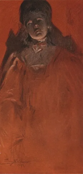 Framed Print : A Portrait Study, 1899. Artist: Eric Pape Framed Print : A Portrait Study, 1899. Artist: Eric Pape