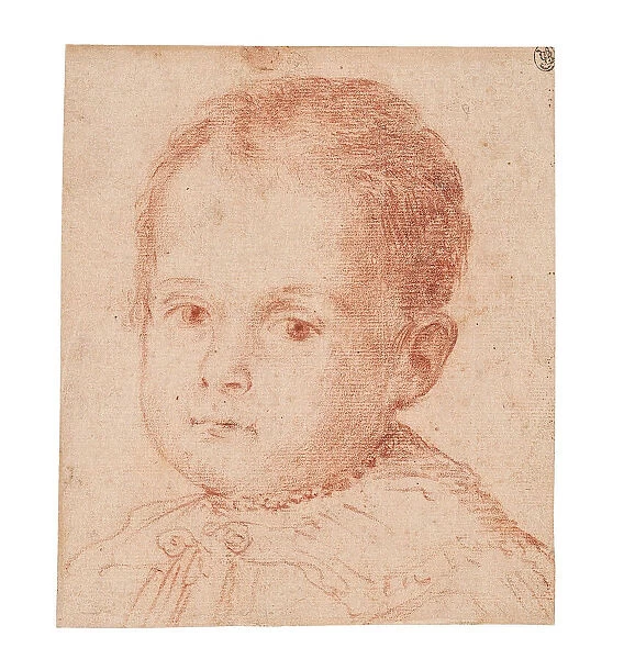 Portrait study of a child with a pearl necklace. Creator: Fontana, Lavinia (1552-1614)