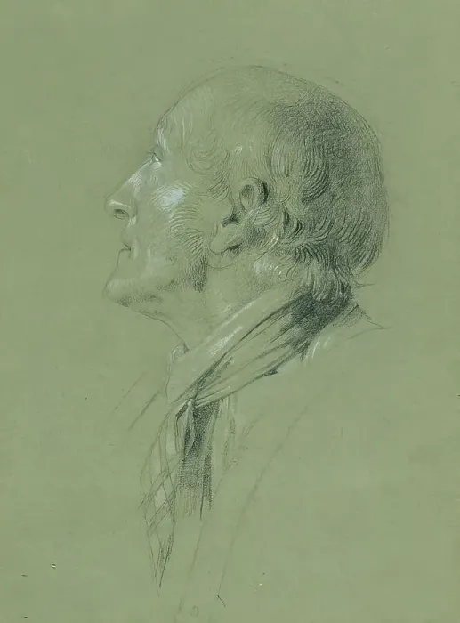 Framed Print : Portrait study for the “Homecoming of the Landwehrmann” (1817), before 1817. Creator: Johann Peter Krafft