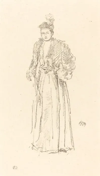 Framed Print : Portrait Study: Miss Charlotte R. Williams, 1892. Creator: James Abbott McNeill Whistler Framed Print : Portrait Study: Miss Charlotte R. Williams, 1892. Creator: James Abbott McNeill Whistler