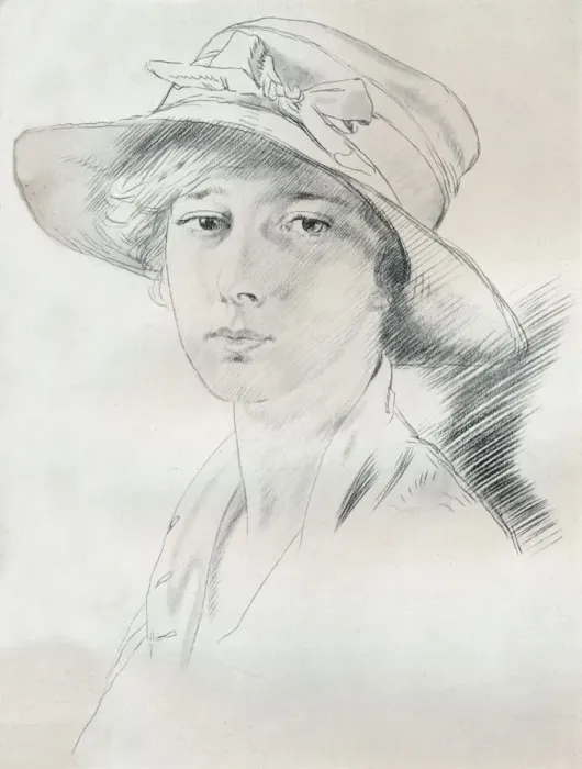 Framed Print : Portrait study in pencil, c20th century (1932). Artist: William Newenham Montague Orpen Framed Print : Portrait study in pencil, c20th century (1932). Artist: William Newenham Montague Orpen