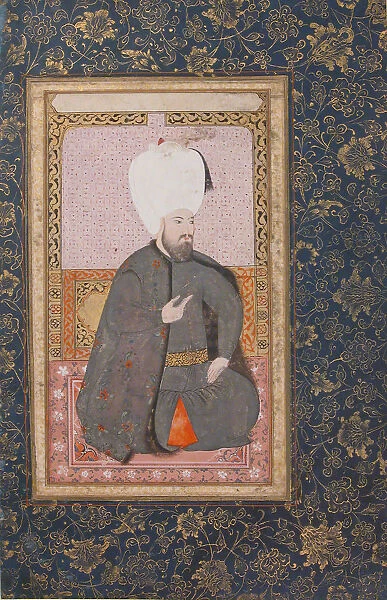 Portrait of Sultan Ahmet I (r. 1603-17), early 17th century. Creator: Unknown