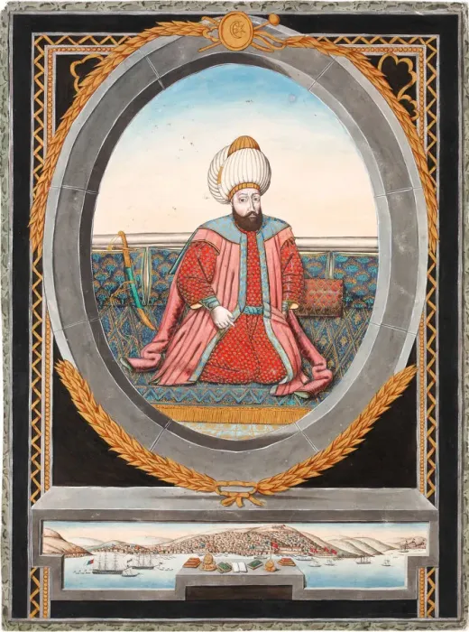 Framed Print : Portrait of Sultan Murad II (1404-1451). Artist: Anonymous Framed Print : Portrait of Sultan Murad II (1404-1451). Artist: Anonymous
