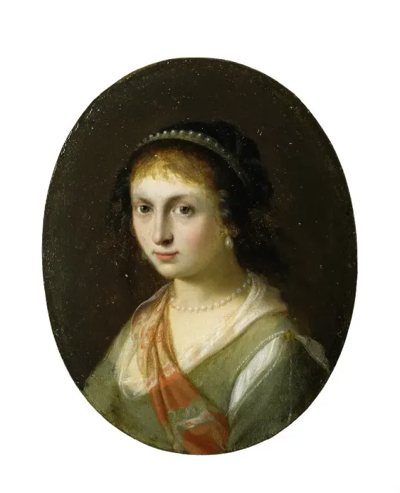 Framed Print : Portrait of Susanna van Collen, c1626. Creator: Cornelis van Poelenburgh Framed Print : Portrait of Susanna van Collen, c1626. Creator: Cornelis van Poelenburgh