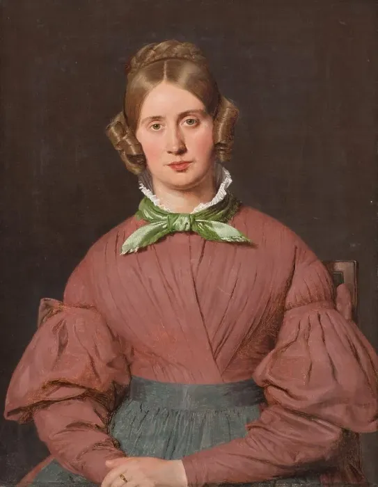 Framed Print : Portrait of Susanne Cecilie Kobke, née Kobke, the Artist´s Wife, 1836. Creator: Christen Købke Framed Print : Portrait of Susanne Cecilie Kobke, née Kobke, the Artist´s Wife, 1836. Creator: Christen Købke
