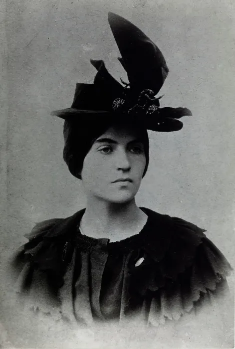 Framed Print : Portrait of Suzanne Valadon with hat, c1885. Creator: Anonymous Framed Print : Portrait of Suzanne Valadon with hat, c1885. Creator: Anonymous