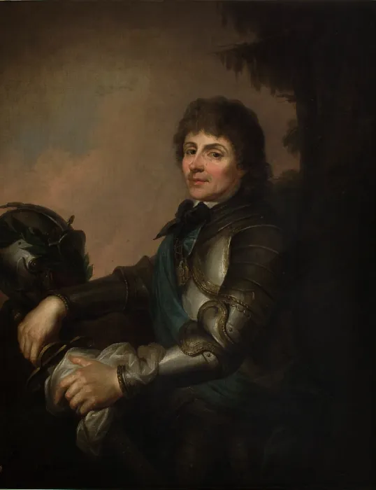 Framed Print : Portrait of Tadeusz Kosciuszko (1746-1817) in Armour-Copy, between 1780-1800. Creator: Jozef Grassi Framed Print : Portrait of Tadeusz Kosciuszko (1746-1817) in Armour-Copy, between 1780-1800. Creator: Jozef Grassi