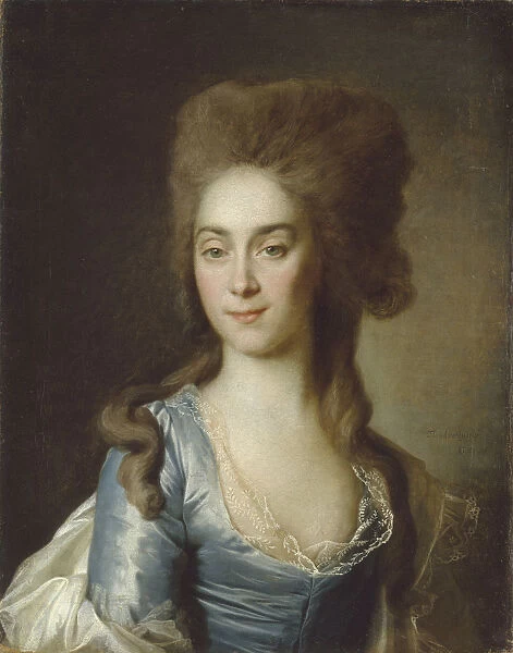 Portrait of Tatyana Petrovna Raznatovskaya, nee Rezvaya, 1781. Artist: Levitsky, Dmitri Grigorievich (1735-1822)