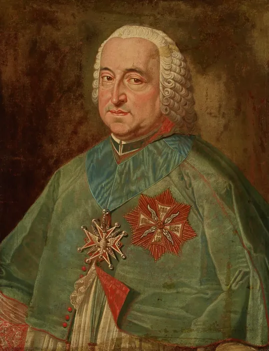 Framed Print : Portrait of Teodor Kazimierz Czartoryski (1704-1768), Bishop of Poznan, between 1742-1768. Creator: Antoni Brygierski Framed Print : Portrait of Teodor Kazimierz Czartoryski (1704-1768), Bishop of Poznan, between 1742-1768. Creator: Antoni Brygierski
