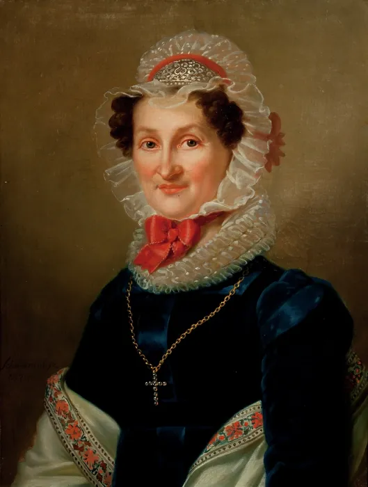 Framed Print : Portrait of Teresa Hausner, 1824. Creator: Karol Schweikart Framed Print : Portrait of Teresa Hausner, 1824. Creator: Karol Schweikart
