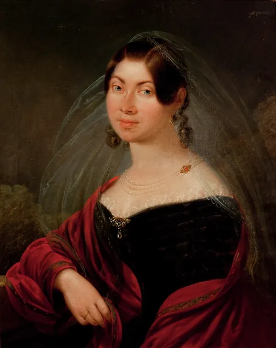 Framed Print : Portrait of Teresa Zebrawska nee Hanowicz, 1838. Creator: Franciszek Ksawery Lampi Framed Print : Portrait of Teresa Zebrawska nee Hanowicz, 1838. Creator: Franciszek Ksawery Lampi