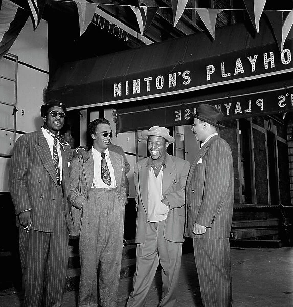 Portrait of Thelonious Monk, Howard McGhee, Roy Eldridge, and Teddy...Minton's Playhouse, N.Y. 1947 Creator: William Paul Gottlieb
