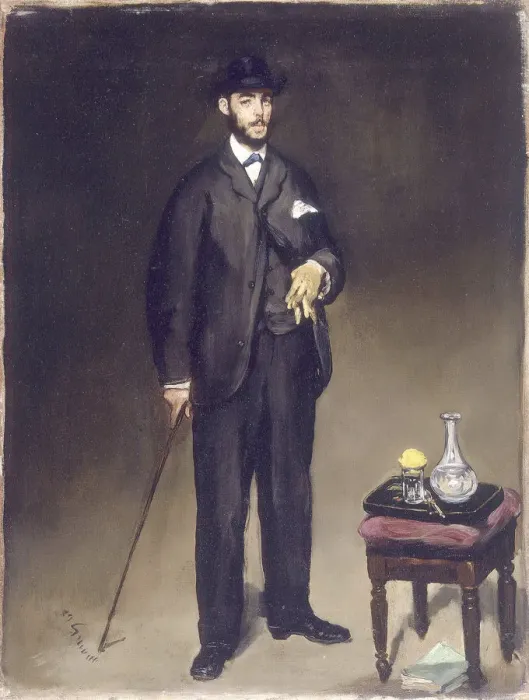 Framed Print : Portrait of Theodore Duret. Artist: Manet, Edouard (1832-1883)