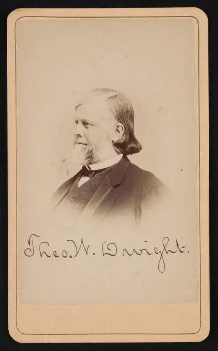 Framed Print : Portrait of Theodore William Dwight (1822-1892), Before 1892. Creator: Purdy & Frear Framed Print : Portrait of Theodore William Dwight (1822-1892), Before 1892. Creator: Purdy & Frear